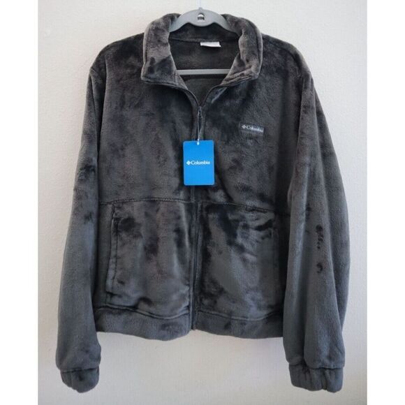 Columbia 1997932-011 Women's Plus Sz 1X Dark Gray Fire Side Full Zip Jacket - Picture 1 of 10